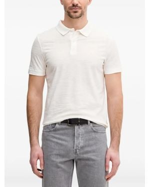 Joop! Button-Up Polo Shirt - White