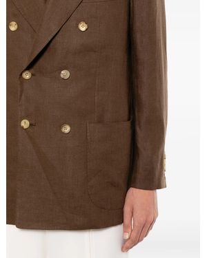 Kiton Central-Vent Jacket - Brown