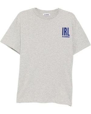 Jil Sander Logo-Print Crew-Neck T-Shirt - White