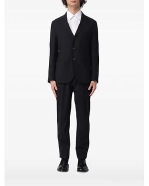 Eleventy Single-Breasted Wool Suit - Black