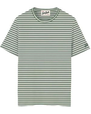 MC2 Saint Barth Striped T-Shirt - Green