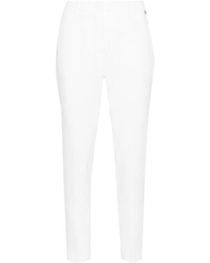 Liu Jo Zigarettenhose Aus Krepp - Weiß