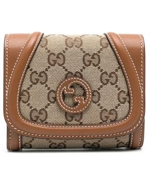 Gucci Canvas Portemonnee - Bruin