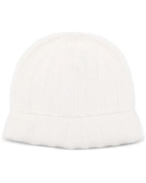Vanisé Nadine Wool Beanie Hat - White