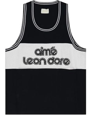 Aimé Leon Dore Logo-Embroidered Knit Jersey - Black