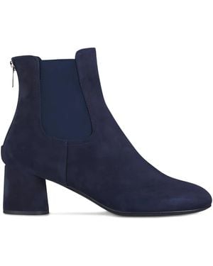Agl Attilio Giusti Leombruni Aury Elasticated-Panels Heeled Boots - Blue