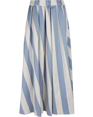 Weekend by Maxmara Falda larga a rayas - Azul