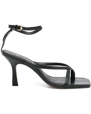 Carrano 85Mm Leather Sandals - Black