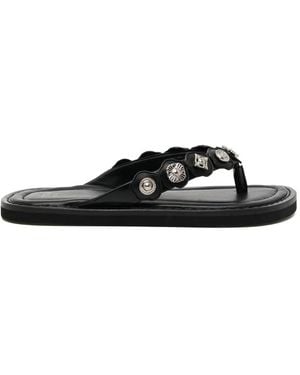 Toga Leather Sandals - White