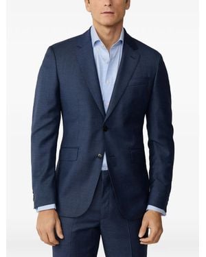 Hackett Anzug Aus Haifischleder - Blau