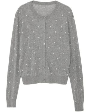 JNBY Polka-Dot Cardigan - Gray