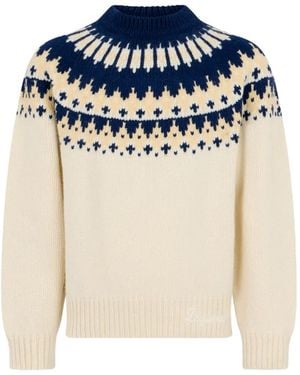 DSquared² Hybrid Chevron Jacquard Pullover - Blau