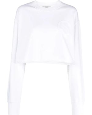 Stella McCartney S-wave クロップド スウェットシャツ - ホワイト