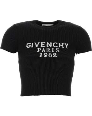 Givenchy クロップド Tシャツ - ブラック