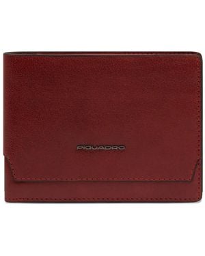 Piquadro Solm Leather Wallet - Red