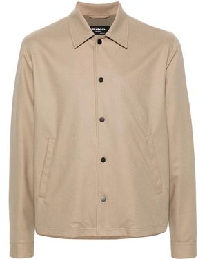 Kiton Logo-Studs Jacket - Natural