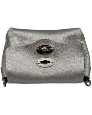 Zanellato Baby Postina Leather Cross Body Bag - Grey