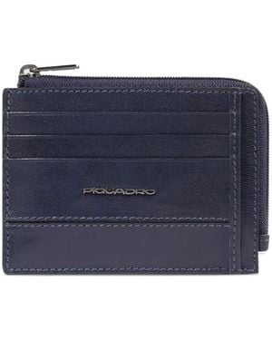 Piquadro Klassisches Kartenetui - Blau