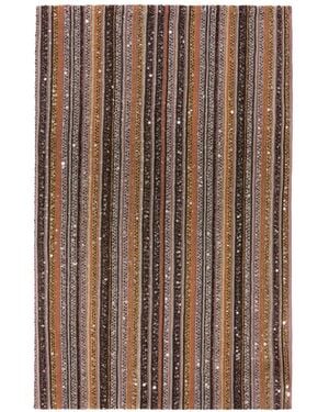 Missoni Striped Embellished Scarf - Brown