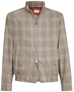 Brunello Cucinelli Bomber Jacket - Gray