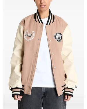 KTZ Brooklyn Nets Nba Lifestyle スタジアムジャンパー - ナチュラル