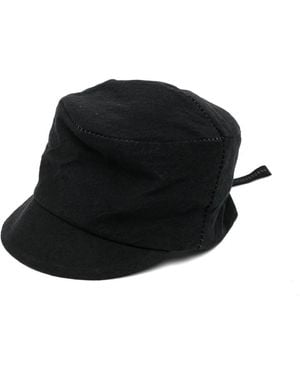 Forme D'expression Topstitched Panelled Cap - Black