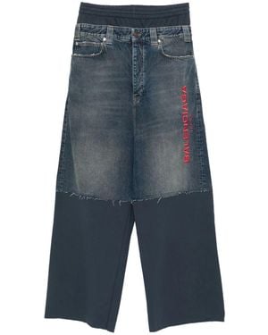 Balenciaga パッチワーク パンツ - ブルー