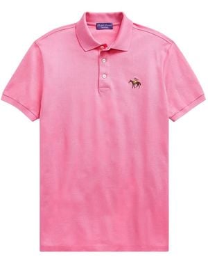 Polo Ralph Lauren Embroidered-Logo Piqué Polo Shirt - Pink