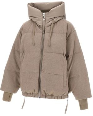 DUNO Drawstring-hooded Padded Jacket - ナチュラル