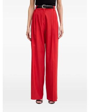 Marella Pleated Palazzo Pants - Red