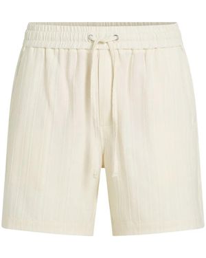 KARL LAGERFELD Drawstring Structured Shorts - White