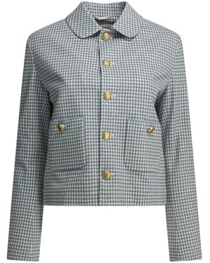 Circolo 1901 Checked Button Jacket - Blue