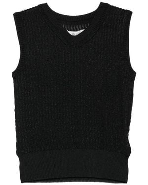 Maison Margiela Sleeveless Crewneck Vest - Black