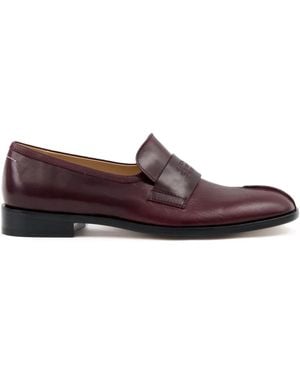 MM6 by Maison Martin Margiela Leather Loafers - Brown