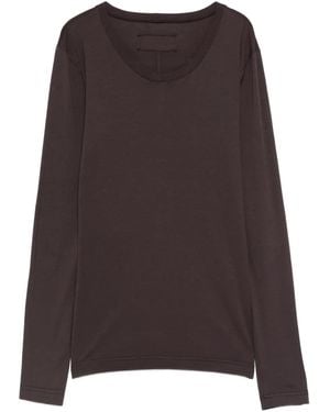 Private 0204 Klassisches Langarmshirt - Braun