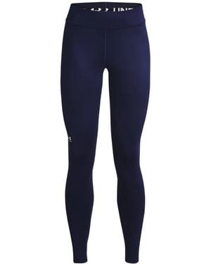 Under Armour Coldgear Logo-Print Leggings - Blue