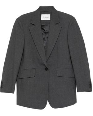 Low Classic Single-Breasted Blazer - Gray