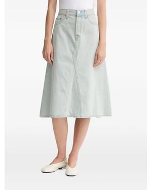 Levi's Panelled Midi Skirt - Blue