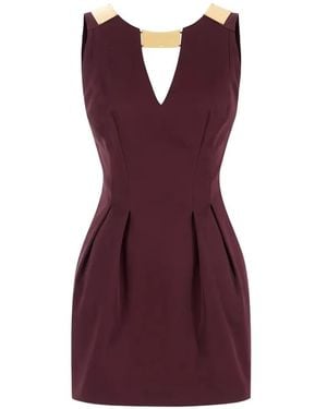 Elisabetta Franchi Mini Dress - Purple