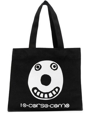 10 Corso Como Graphic-Print Tote Bag - Black