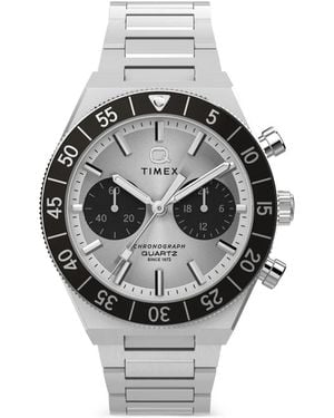 Timex Q Continental Chronograph 40Mm Watch - Grey