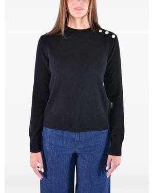 Barbour Penny Button-Detail Sweater - Blue