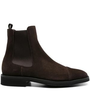 Tom Ford Elastic-Panel Suede Boots - Black