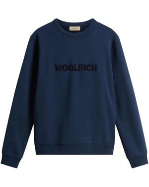 Woolrich Logo-Patch Sweatshirt - Blue