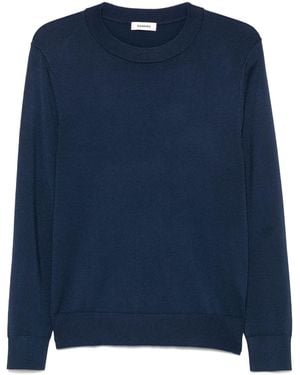 Sandro Fine-Knit Jumper - Blue