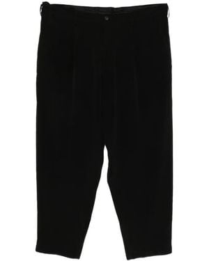 Yohji Yamamoto Pleated Wide-Leg Trousers - Black
