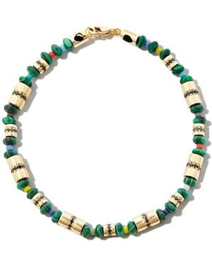 Luis Morais 14Kt Gelbgoldarmband Mit Malachit - Grün