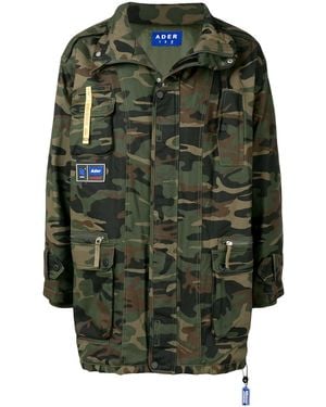 Adererror Camouflage Print Jacket - Green