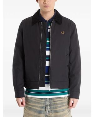 Fred Perry Caban Corduroy-Collar Bomber Jacket - Grey