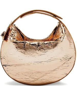 Genny Bolso Halo Mini Metalizado - Blanco